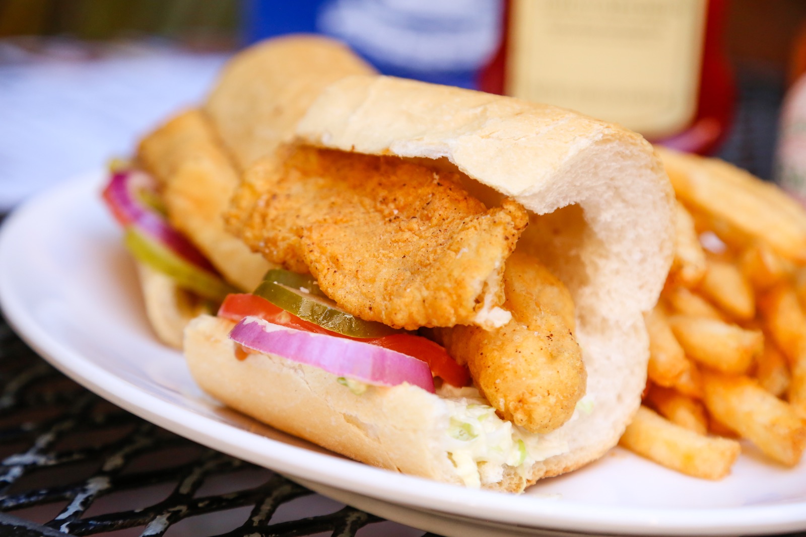 Fried or Blackened Fish PoBoy Mambo's